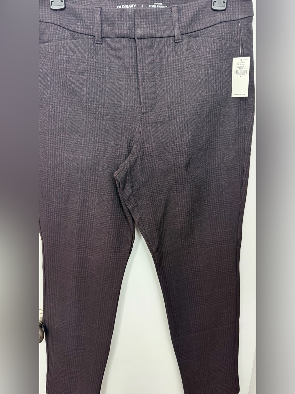 Old Navy Women’s Plum Plaid Dress Pants